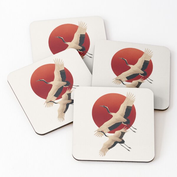 Item preview, Rising Together - Japanese Cranes designed and sold by BestVarieties.