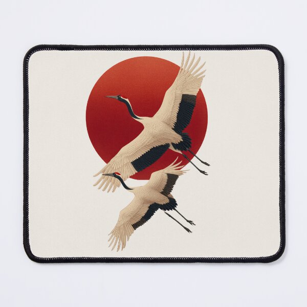 Item preview, Rising Together - Japanese Cranes designed and sold by BestVarieties.