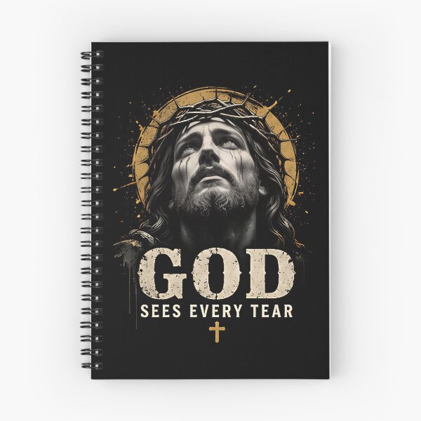 Item preview, God Sees Every Tear Christian T-Shirt, Sticker, mug, bags, bottle and tatto | Jesus Faith Inspirational Shirt Comfort in Hard Times USA designed and sold by Billium Halder.