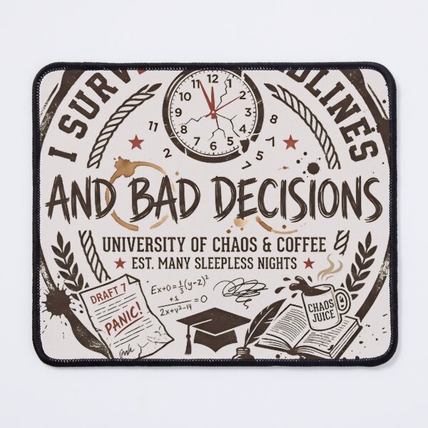 Item preview, I Survived Deadlines and Bad Decisions Funny Graduation Vintage designed and sold by universe-hold ⭐⭐⭐⭐⭐.