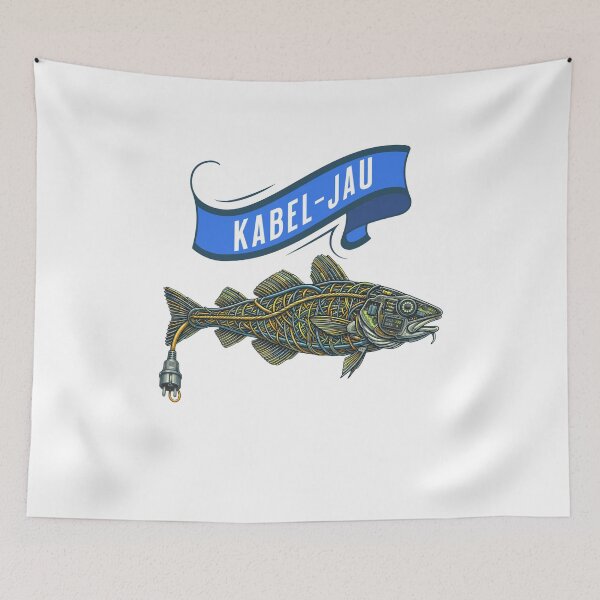 Item preview, Cod – Cyberpunk Fish Wordplay & IT Angler Design designed and sold by HoshisWorld2018.