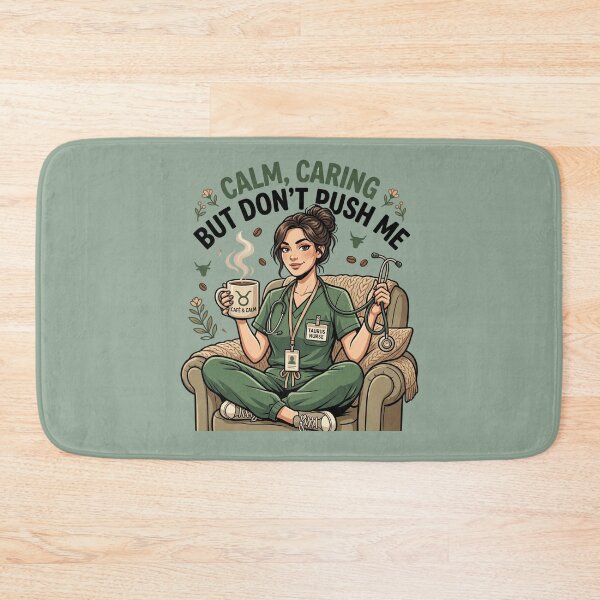 Item preview, Taurus Nurse – Calm Caring but Don’t Push Me Funny Zodiac Nurse Gift Cozy Energy designed and sold by Im-Ara.