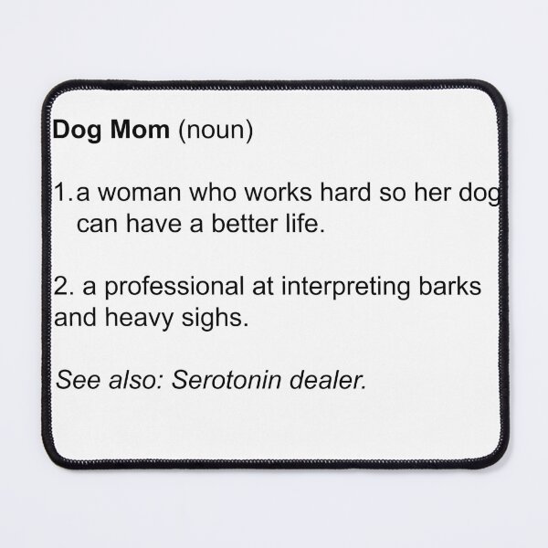 Item preview, Dog Mom Definition - Modern Dictionary Typography designed and sold by Breed And Build.