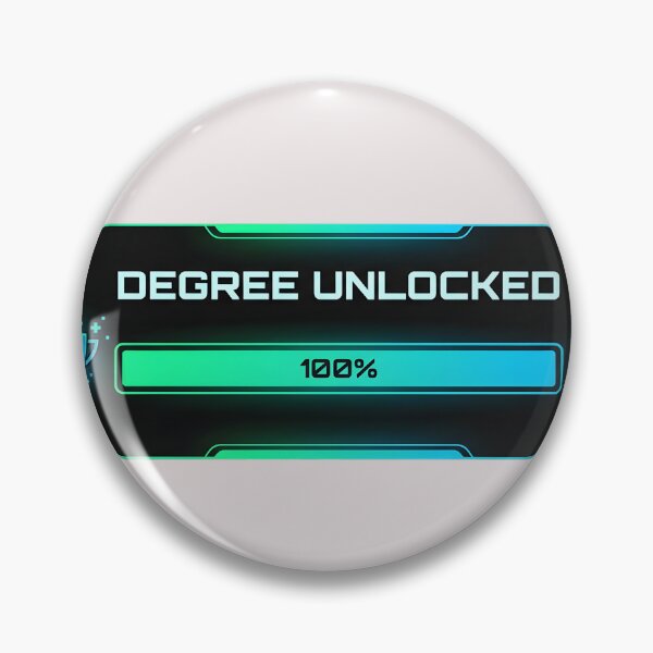 Item preview, Degree Unlocked 100% Funny Gamer Graduation Achievement  designed and sold by universe-hold ⭐⭐⭐⭐⭐.