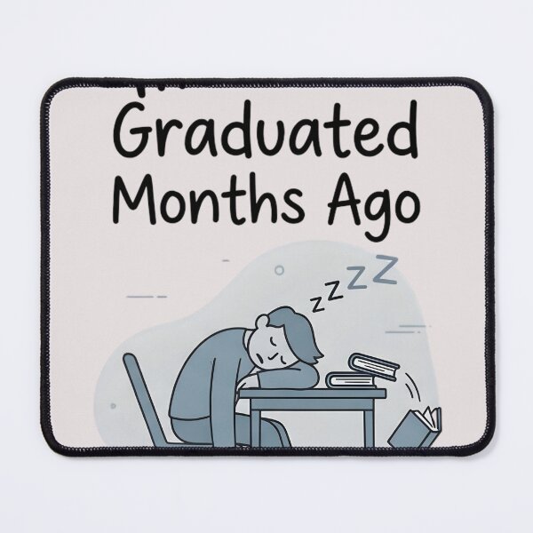 Item preview, Overtired Student Sleeping on Books Funny Graduation Exhaustion designed and sold by universe-hold ⭐⭐⭐⭐⭐.