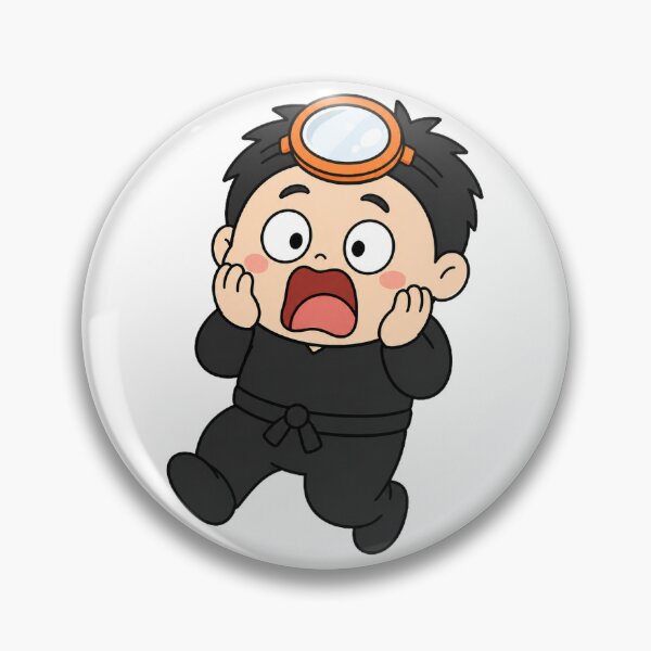 Item preview, KOREA HAENAM - Cute Chibi Character Shocked Scared Sticker designed and sold by KOREA-HAENAM.