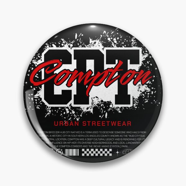 Item preview, CPT Compton California Streetwear Athletic Typography Design designed and sold by WestCoastLegacy.
