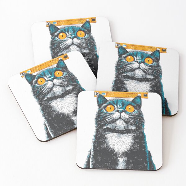 Item preview, Level Headed Black Cat Pop Art designed and sold by Moody Vibes Studio.