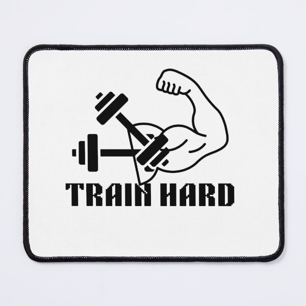 Item preview, Train Hard Gym Motivation T-Shirt ,Dumbbell Workout Fitness Design , Bodybuilding inspiration Tee designed and sold by Palette-Vibes.