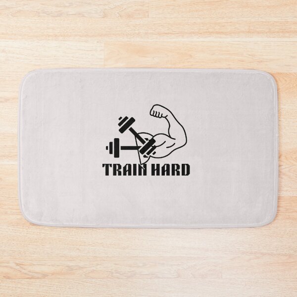 Item preview, Train Hard Gym Motivation T-Shirt ,Dumbbell Workout Fitness Design , Bodybuilding inspiration Tee    designed and sold by Palette-Vibes.