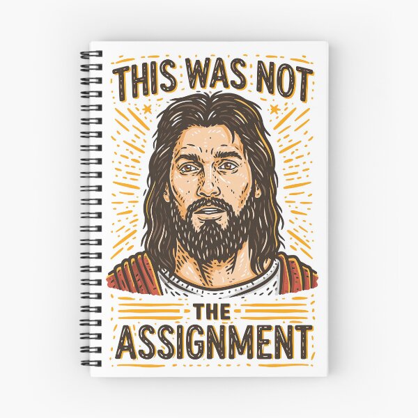 Item preview, This Was Not The Assignment Jesus Vintage Typographic designed and sold by Piotrek0001.