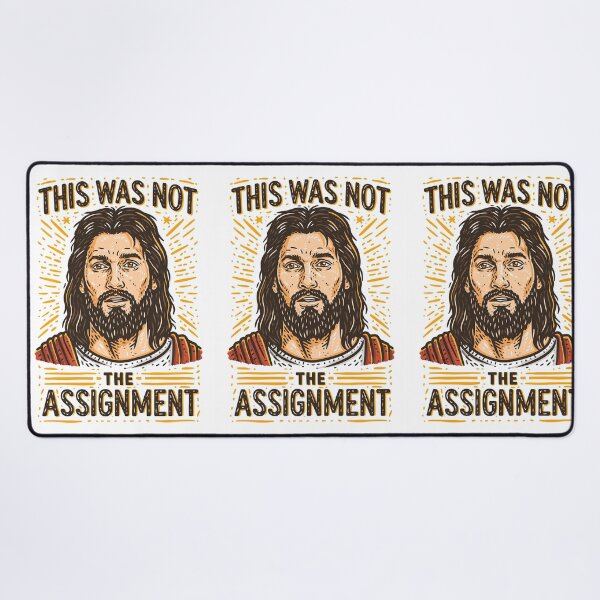 Item preview, This Was Not The Assignment Jesus Vintage Typographic designed and sold by Piotrek0001.