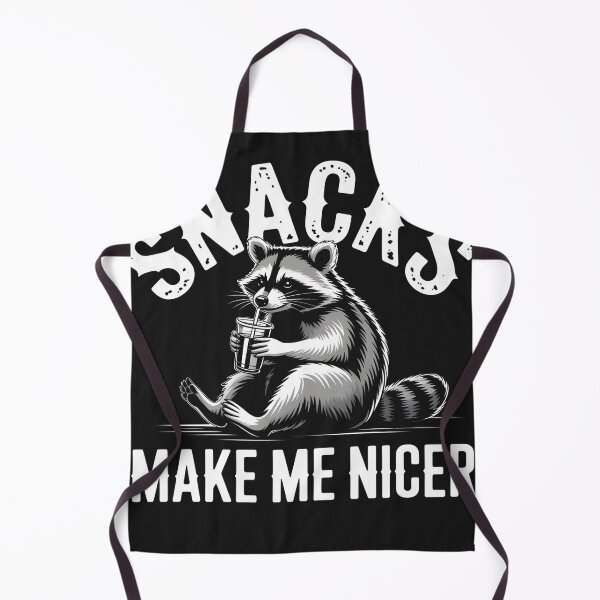 Item preview, Snacks Make Me Nicer Funny Raccoon Sarcastic Animal Humor designed and sold by universe-hold ⭐⭐⭐⭐⭐.