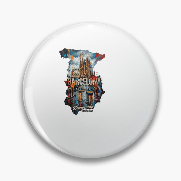 Item preview, Barcelona City Map Sticker designed and sold by Imaginarium of Chaos falcon88 .