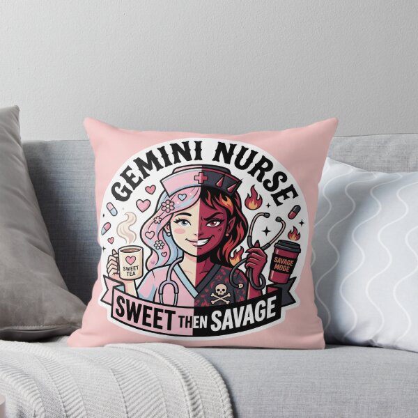 Item preview, Gemini Nurse – Sweet One Minute Savage The Next Funny Zodiac RN Mood Swing Gift designed and sold by Im-Ara.