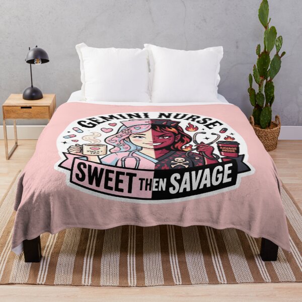 Item preview, Gemini Nurse – Sweet One Minute Savage The Next Funny Zodiac RN Mood Swing Gift designed and sold by Im-Ara.