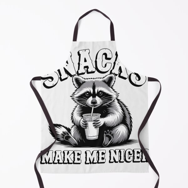 Item preview, Snacks Make Me Nicer Funny Raccoon Sarcastic Animal Humor designed and sold by universe-hold ⭐⭐⭐⭐⭐.