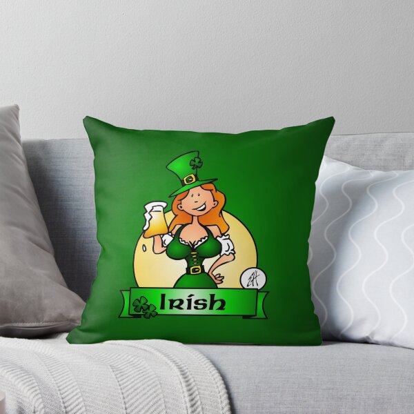 Item preview, Festive Irish Girl, Full Color Design designed and sold by cardvibes.