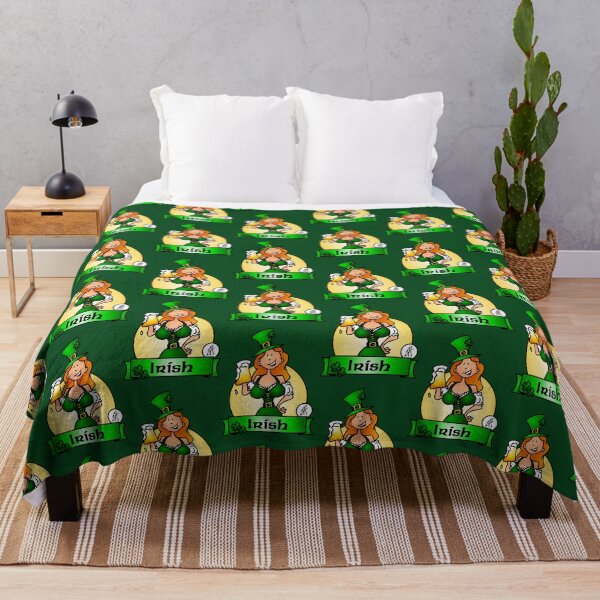 Item preview, Festive Irish Girl, Full Color Design designed and sold by cardvibes.