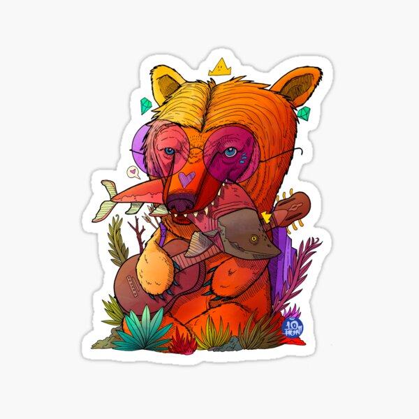 Item preview, Bear and Salmon designed and sold by tenhundred.