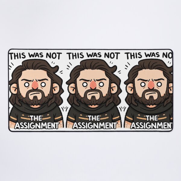 Item preview, This Was Not The Assignment Angry Cartoon Jesus designed and sold by Piotrek0001.