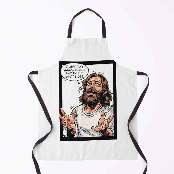 Item preview, I Left For 2000 Years Jesus Shrugging Meme designed and sold by Piotrek0001.