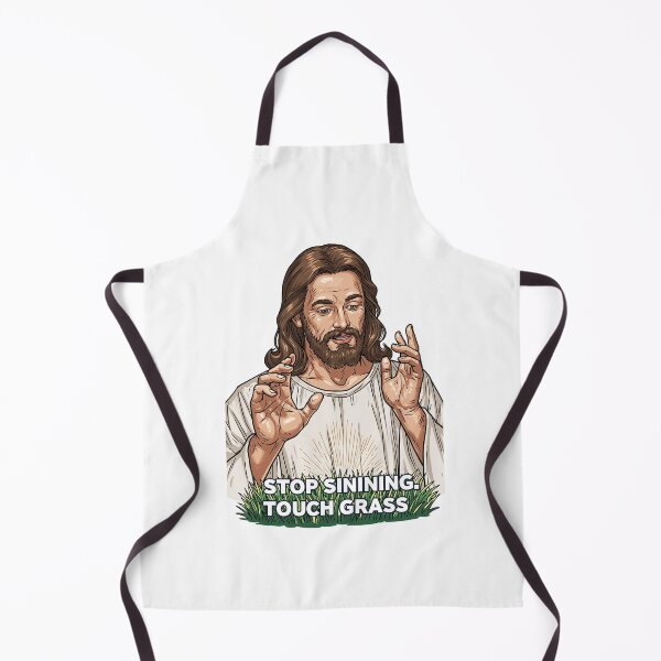 Item preview, Stop Sinning Touch Grass Jesus Hands Up designed and sold by Piotrek0001.