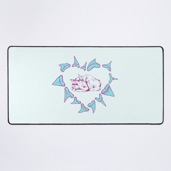 Item preview, Park The Shark & Baby Deer - Blue Pink designed and sold by coffee with ice.
