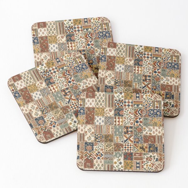 Item preview, Vintage Patchwork Fabric Rustic Pattern Bohemian Style designed and sold by SplashTastic.