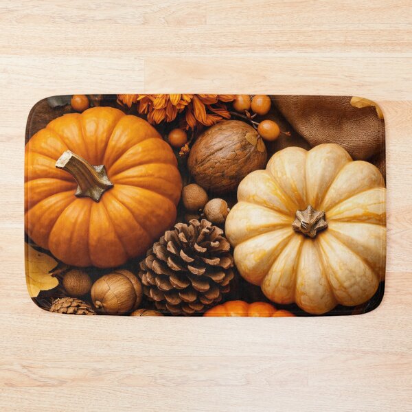 Item preview, Rustic Autumn Pumpkin Still Life – Cozy Fall Harvest Decor Print designed and sold by Kaleidoscope Print.