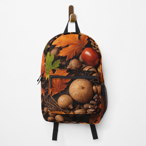 Item preview, Autumn Forest Floor Still Life – Pinecones, Acorns and Maple Leaves Wall Art designed and sold by Kaleidoscope Print.