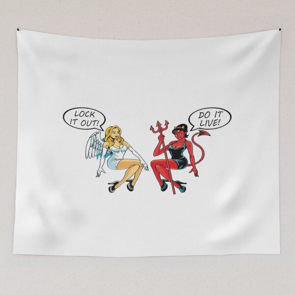 Item preview, The Good Angel and The Bad Angel designed and sold by xaviquirmo.