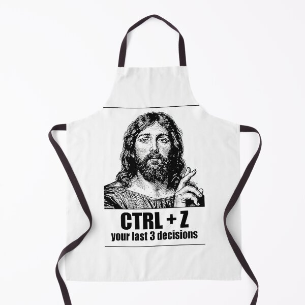 Item preview, Ctrl Z Your Last 3 Decisions Black and White designed and sold by Piotrek0001.