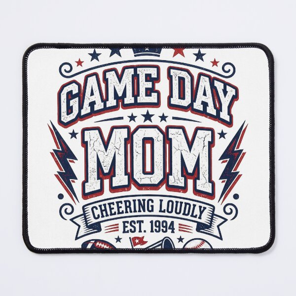 Item preview, Game Day Mom Shirt, Cheering Loudly Sports Mom Tee, Baseball Football Mom Gift, Team Mom Game Day Outfit designed and sold by PlumArtDesign.