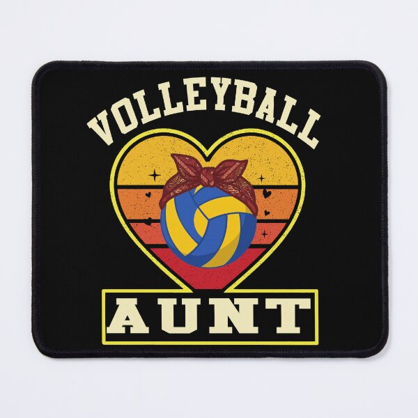 Item preview, Volleyball Aunt Heart Bandana Retro Design designed and sold by LarryMBrown.