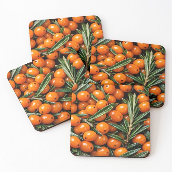 Item preview, Sea Buckthorn Berries Botanical Print – Vibrant Orange Nature Wall Art designed and sold by Kaleidoscope Print.