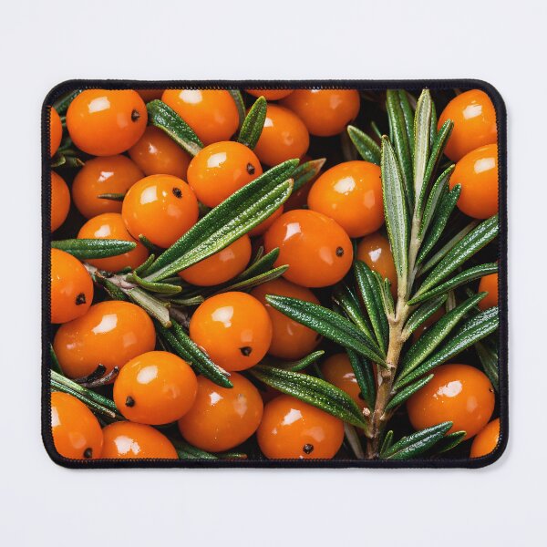 Item preview, Sea Buckthorn Berries Botanical Print – Vibrant Orange Nature Wall Art designed and sold by Kaleidoscope Print.