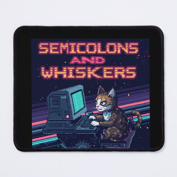 Item preview, Pixel Art Coding Cat for Web Developers designed and sold by Paws And Pixels Co.
