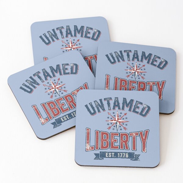 Item preview, Untamed Liberty Vintage 1776 Patriotic Tee USA 250th Anniversary Sestercentennial Frontier Graphic designed and sold by Cozy-Old-Pub.