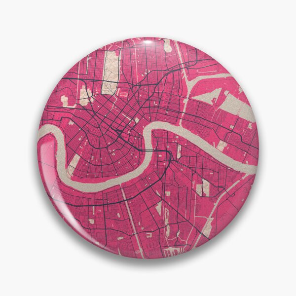 Item preview, New Orleans City Map of Louisiana, USA - Blossom designed and sold by deMAP.