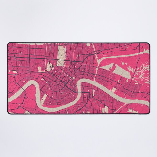 Item preview, New Orleans City Map of Louisiana, USA - Blossom designed and sold by deMAP.