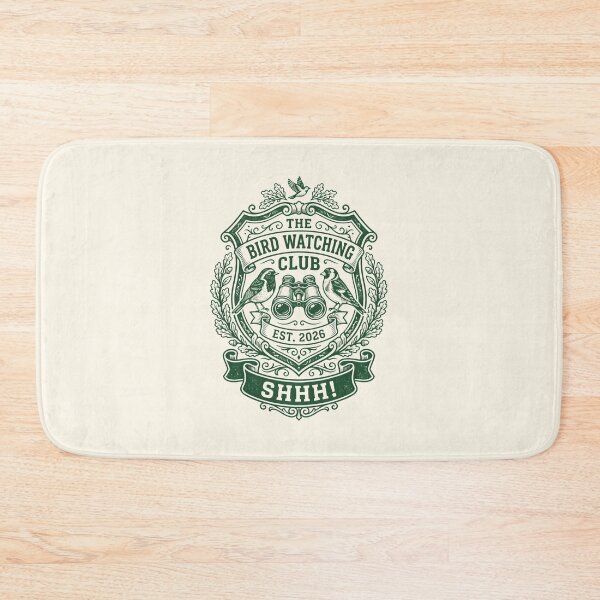 Item preview, Bird Watching Club Crest Nature Hobby Vintage Illustration designed and sold by SplashTastic.