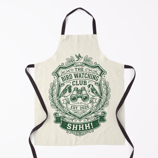 Item preview, Bird Watching Club Crest Nature Hobby Vintage Illustration designed and sold by SplashTastic.