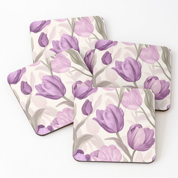 Item preview, Elegant Tulip Motif - Tropical Flower Pattern   - Birthday Gifts For Her designed and sold by RoyalStarsPatts.