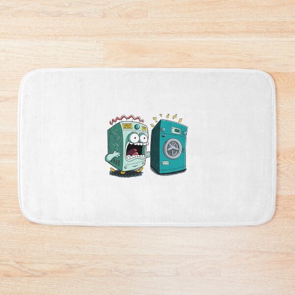Item preview, Funny cartoon mascot washing machine yelling designed and sold by ArtEventET.