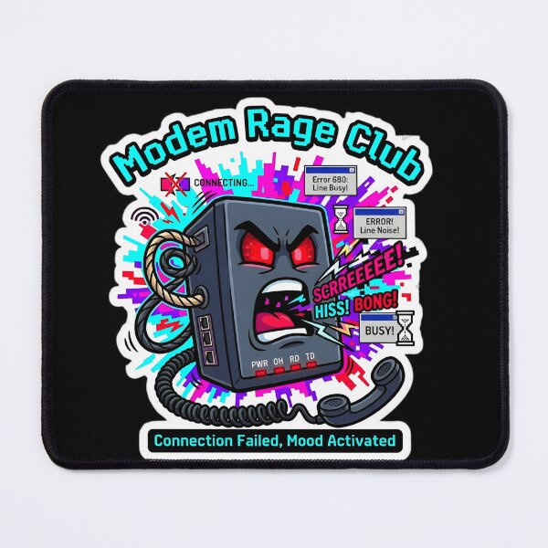 Item preview, Modem Rage Club Retro Dial Up designed and sold by Oommen Studio .