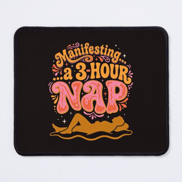 Item preview, Manifesting a 3 Hour Nap Retro 70s Sarcastic Humor designed and sold by SplashTastic.