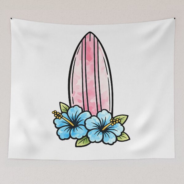 Item preview, Surfboard and Flowers designed and sold by GraphicsClub.