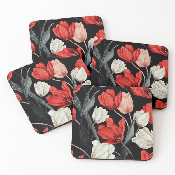 Item preview, Elegant Tulip Motif  - Flower Bouquet Pattern   - Gifts For Teenage Girls designed and sold by RoyalStarsPatts.