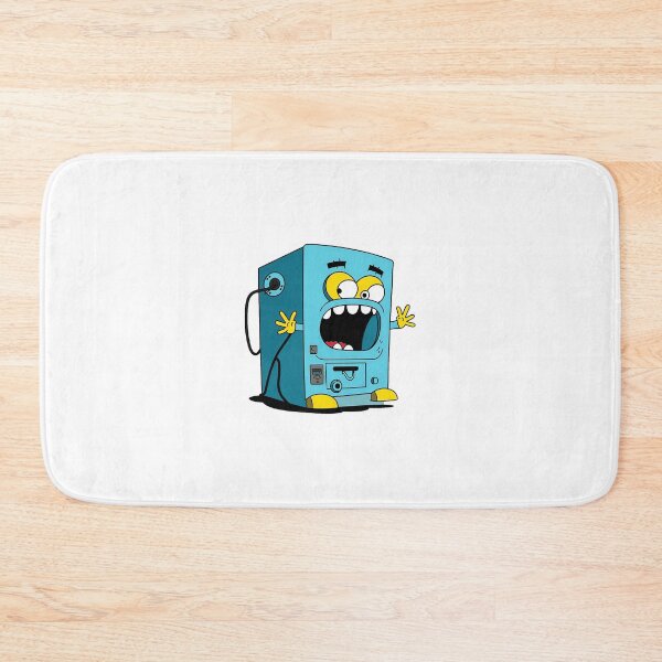 Item preview, Funny cartoon mascot washing machine yelling designed and sold by ArtEventET.
